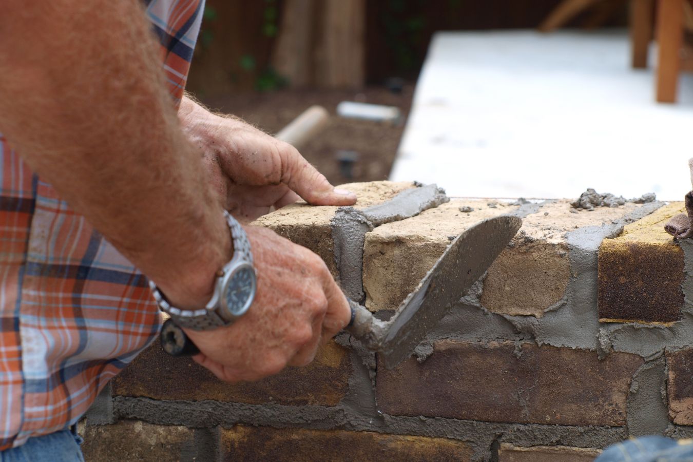Huntington Masonry Group team at work